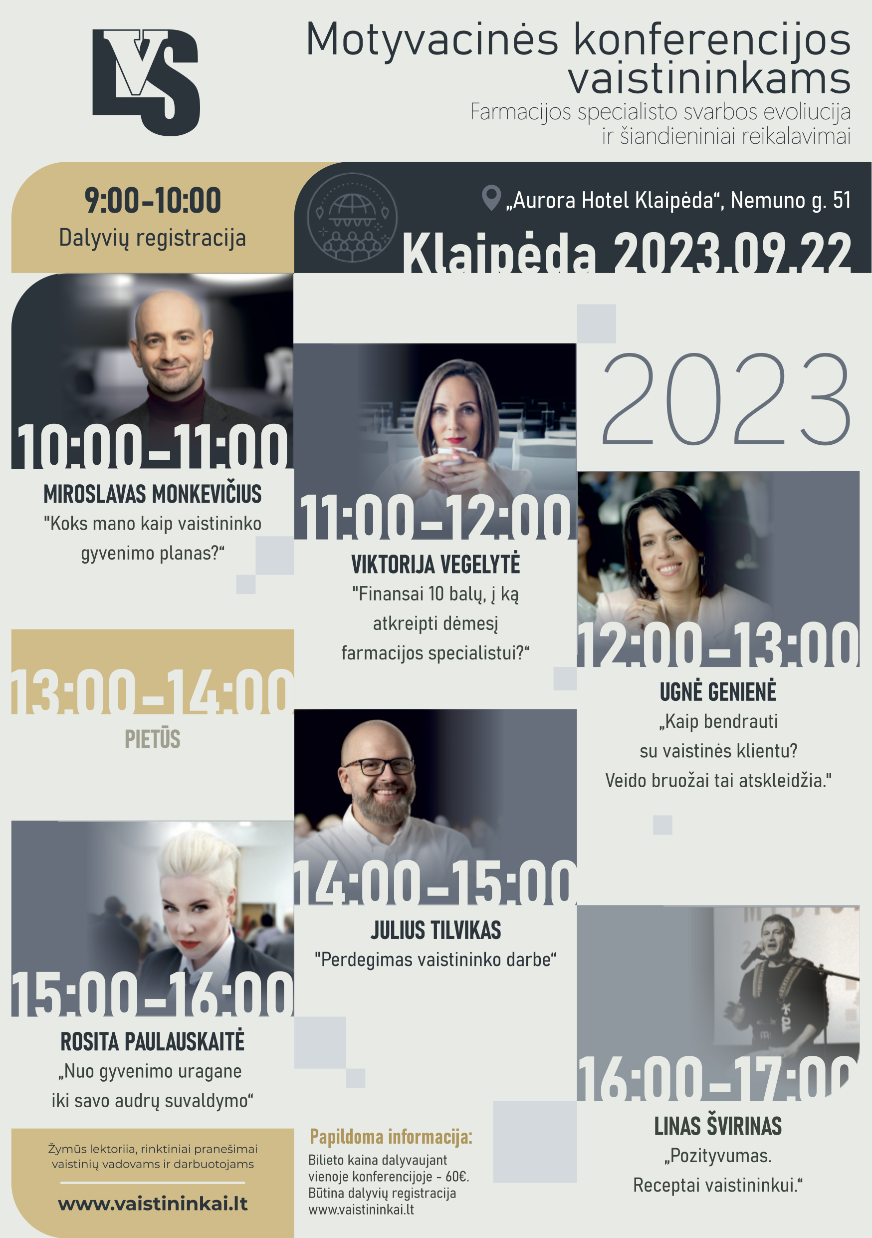 Motyvacinių konferencijų programa 2023 Klaipeda